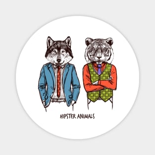 Hipster Animals Magnet